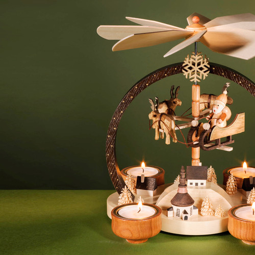 2-Tier Arched Winter Magic German Pyramid (natural) 085/842N