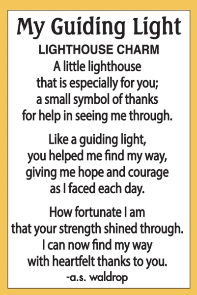 My Guiding Light Pocket Charm