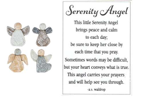 Serenity Stone Angel Pocket Charm and Poem Card ER62203