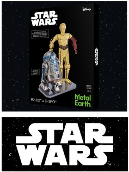 C-3PO ™ & R2-D2™ Metal Earth 3D Model Kit MMG276