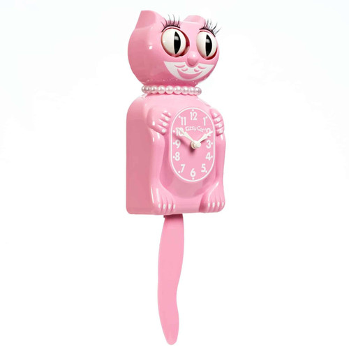 Miss Pink Satin Kitty-Cat Klock® MKC-8 Miss Pink Satin Kitty-Cat Klock® MKC-8