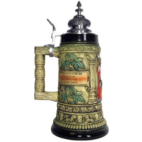 Thewalt 1893 Gambrinus the Beer King German Stein T1375BZ/Ru Thewalt 1893 Gambrinus the Beer King German Stein T1375BZ/Ru
