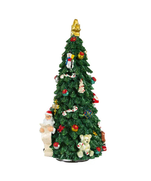 Musical Christmas Tree with Rotating Santa Centerpiece C5562 Musical Christmas Tree with Rotating Santa Centerpiece C5562