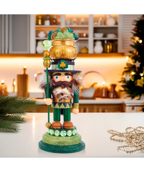 Decorative Christmas view of The Irish Nutcracker Hollywood Nutcrackers™ Exclusive HA0406 Decorative Christmas view of The Irish Nutcracker Hollywood Nutcrackers™ Exclusive HA0406