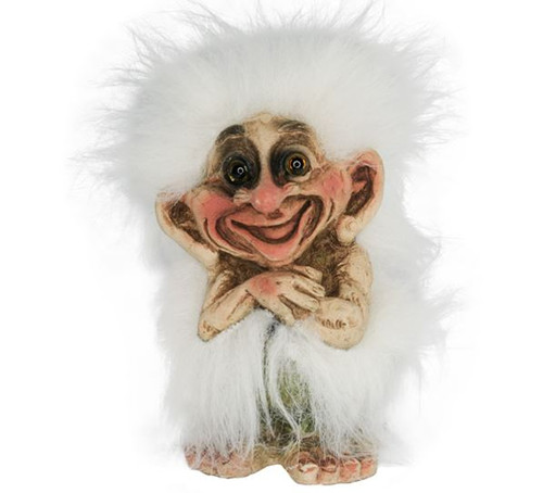 Authentic Trolls from Norway ON SALE! | Norwegian Troll with White Hair, 4.7" 114 | Lindenhaus Imports in Helen, Ga