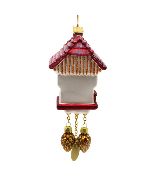 Noble Gems™ Glass Cuckoo Clock Ornament NB1374 Noble Gems™ Glass Cuckoo Clock Ornament NB1374