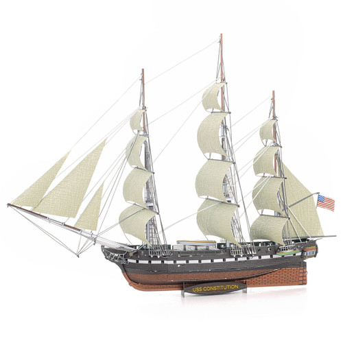 The USS Constitution (‘Old Ironsides’) Premium Series Metal Earth 3D Stainless-Steel Model Kit, PS2002