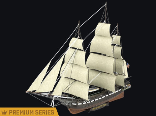 The USS Constitution (‘Old Ironsides’) Premium Series Metal Earth 3D Stainless-Steel Model Kit PS2002