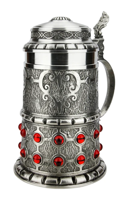 Rubin (Ruby) Collection Pewter Beer Stein