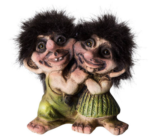 Cute Couple Troll #029 | Original NyForm Trolls from Norway