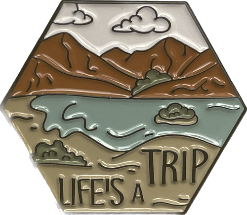 Hat/Lapel Pins ON SALE | 'Life's a Trip' Hat Pin | Lindenhaus Imports in Helen, Ga