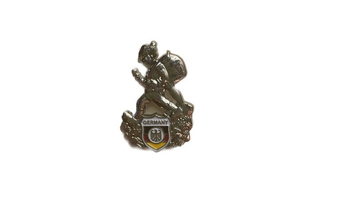 Happy Wanderer Germany with Eagle Crest Wunderkaiser Deluxe Lapel Hat Pin