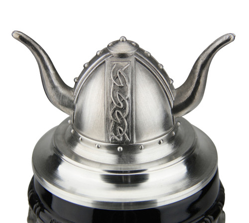 TOP: The 3D lid of this stein is 3.94" tall and is handcrafted with real pewter TOP: The 3D lid of this stein is 3.94" tall and is handcrafted with real pewter
