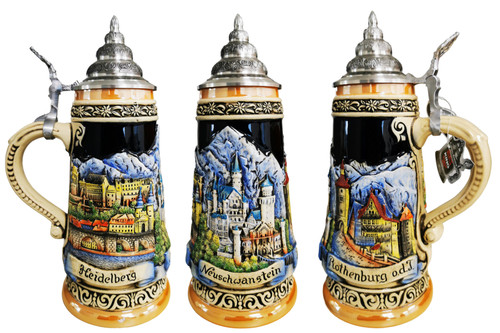 Neuschwanstein Panoramic Romantic Roads Limited-Edition German Beer Stein