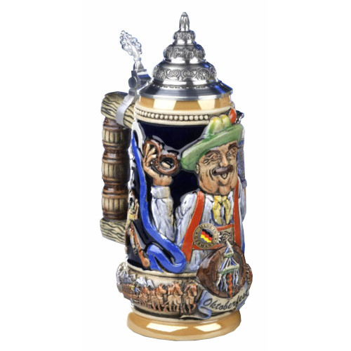 LIMITED-EDITION Alpine Oktoberfest Beer Barrel Handle German Stein 316/4462