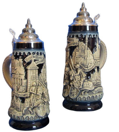 Medieval Deutschland Jousting Knights Stein, 0.5L Medieval Deutschland Jousting Knights Stein, 0.5L