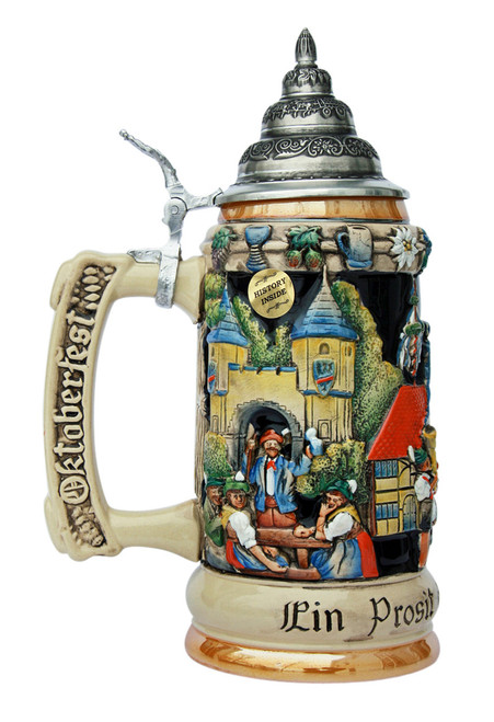 Ein Prosit Oktoberfest Village Celebration Limited-Edition German Beer Stein 200