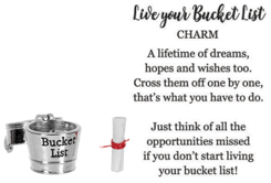Live Your Bucket List Pocket Charm & Poem Card ER73616