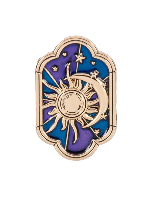 Inspirational Charms ON SALE! || Each order comes with 1 gold sun, moon, and stars charm with blue and purple accents || It's in the Stars Motivational Charm ER73069 || Lindenhaus Imports in Helen, Ga