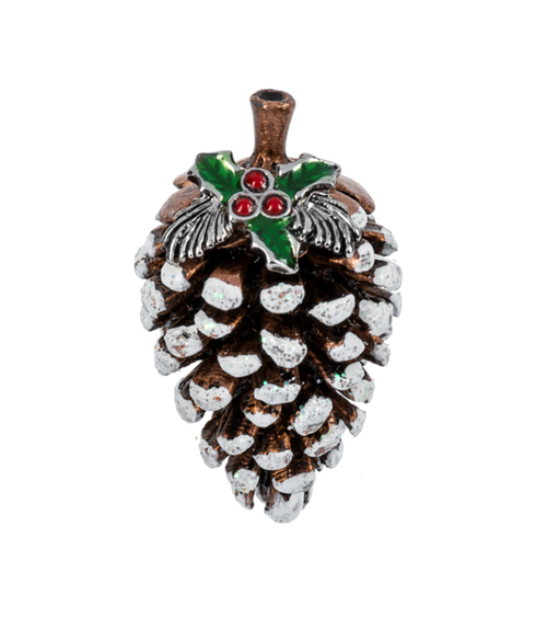 The Little Winter Pinecone Pocket Charm