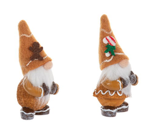 Inspirational Gnomes ON SALE! || SIDE VIEW: Each order comes with 1 gnome of your choice: (A) Gingerbread Gnome with Gingerbread Man on top of hat and/or (B) Gingerbread Gnome with a decorative candy cane on top of hat. || Gingerbread Greetings Gnome EX21284 || Lindenhaus Imports in Helen, Ga Inspirational Gnomes ON SALE! || SIDE VIEW: Each order comes with 1 gnome of your choice: (A) Gingerbread Gnome with Gingerbread Man on top of hat and/or (B) Gingerbread Gnome with a decorative candy cane on top of hat. || Gingerbread Greetings Gnome EX21284 || Lindenhaus Imports in Helen, Ga