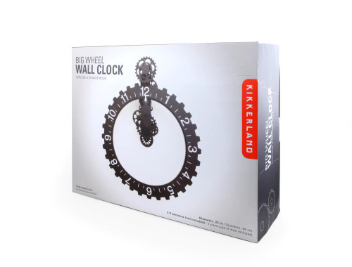 Inspired by the industrial revolution, this intricately designed clock has a classy and sophisticated look that would complement any setting. Every gear on the clock rotates with the passage of time.