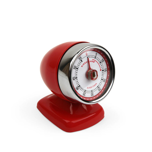 The Cadillac of kitchen timers! Put this 55-minute kitchen timer on your counter to make a design statement as bold and classic as the red color. To wind, turn the chrome ring. || Stainless Steel Vintage Streamline Red Kitchen Timer, 3" KT/K/LI/047-R; No batteries required || Lindenhaus Imports in Helen, Ga The Cadillac of kitchen timers! Put this 55-minute kitchen timer on your counter to make a design statement as bold and classic as the red color. To wind, turn the chrome ring. || Stainless Steel Vintage Streamline Red Kitchen Timer, 3" KT/K/LI/047-R; No batteries required || Lindenhaus Imports in Helen, Ga