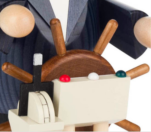 Authentic German Smokers ON SALE | FRONT: The Sea Captain is the best of the best! Dressed in traditional captain attire with handcarved ships wheel, he is sure to bring joy and fun to your home! | The Sea Captain, 8" 146/S/1151/D | Lindenhaus Imports in Helen, Ga Authentic German Smokers ON SALE | FRONT: The Sea Captain is the best of the best! Dressed in traditional captain attire with handcarved ships wheel, he is sure to bring joy and fun to your home! | The Sea Captain, 8" 146/S/1151/D | Lindenhaus Imports in Helen, Ga