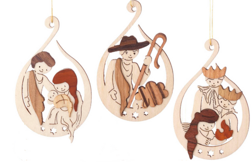 Nativity Wooden German Ornament (sold separately) 199/987