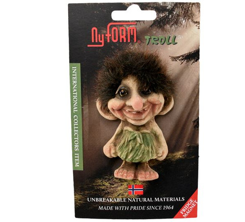 Original NyForm Trolls from Norway ON SALE! || Lena Troll Magnet #2001 || Lindenhaus Imports in Helen, Ga