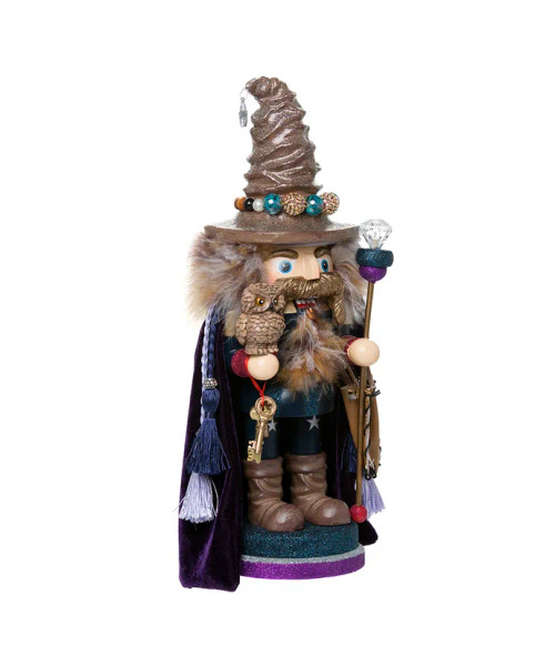 Front view of The Brown Wizard Hollywood Nutcrackers™ Exclusive HA0284 Front view of The Brown Wizard Hollywood Nutcrackers™ Exclusive HA0284