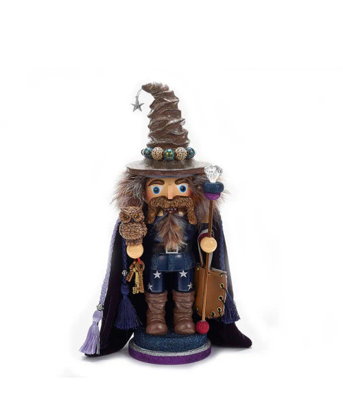 Front view of The Brown Wizard Hollywood Nutcrackers™ Exclusive HA0284 Front view of The Brown Wizard Hollywood Nutcrackers™ Exclusive HA0284