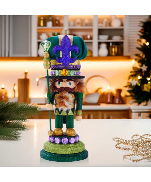 Decorative Christmas view of the Mardi Gras Hollywood Nutcrackers™ Exclusive HA0391 Decorative Christmas view of the Mardi Gras Hollywood Nutcrackers™ Exclusive HA0391