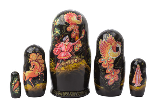 5pc. Roster Egg Matryoshka Nesting Doll 308053 | Lindenhaus