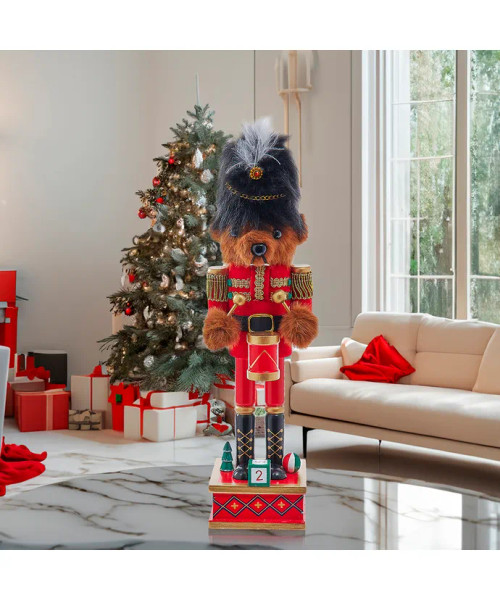 Decorative Christmas view of The Little Drummer Teddy Bear Nutcracker C5995