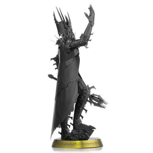 No glue required. Instructions included. Features 3 full and 1-half unassembled, stainless-steel metal sheets and easy-to-follow instructions to build Sauron™ from The Lord of the Rings movie franchise. || The Lord of the Rings Sauron™ ICX240 || Premium Series || Metal Earth 3D Stainless-Steel Model Kits No glue required. Instructions included. Features 3 full and 1-half unassembled, stainless-steel metal sheets and easy-to-follow instructions to build Sauron™ from The Lord of the Rings movie franchise. || The Lord of the Rings Sauron™ ICX240 || Premium Series || Metal Earth 3D Stainless-Steel Model Kits