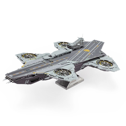 No glue required. Instructions included. Features: 3 unassembled, stainless-steel metal sheets and easy-to-follow instructions to build the iconic Helicarrier from Marvel Studios The Avengers™ || Helicarrier™ Premium Series ICX245 || Metal Earth 3D Stainless Steel Model Kits No glue required. Instructions included. Features: 3 unassembled, stainless-steel metal sheets and easy-to-follow instructions to build the iconic Helicarrier from Marvel Studios The Avengers™ || Helicarrier™ Premium Series ICX245 || Metal Earth 3D Stainless Steel Model Kits
