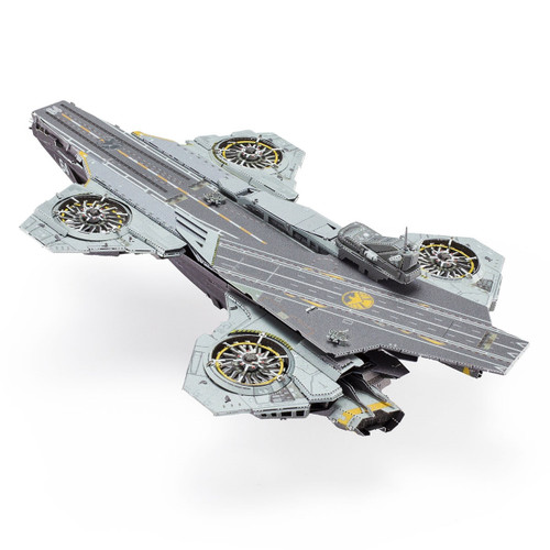 No glue required. Instructions included. Features: 3 unassembled, stainless-steel metal sheets and easy-to-follow instructions to build the iconic Helicarrier from Marvel Studios The Avengers™ || Helicarrier™ Premium Series ICX245 || Metal Earth 3D Stainless Steel Model Kits No glue required. Instructions included. Features: 3 unassembled, stainless-steel metal sheets and easy-to-follow instructions to build the iconic Helicarrier from Marvel Studios The Avengers™ || Helicarrier™ Premium Series ICX245 || Metal Earth 3D Stainless Steel Model Kits