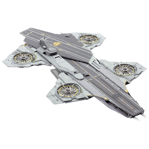 No glue required. Instructions included. Features: 3 unassembled, stainless-steel metal sheets and easy-to-follow instructions to build the iconic Helicarrier from Marvel Studios The Avengers™ || Helicarrier™ Premium Series ICX245 || Metal Earth 3D Stainless Steel Model Kits No glue required. Instructions included. Features: 3 unassembled, stainless-steel metal sheets and easy-to-follow instructions to build the iconic Helicarrier from Marvel Studios The Avengers™ || Helicarrier™ Premium Series ICX245 || Metal Earth 3D Stainless Steel Model Kits