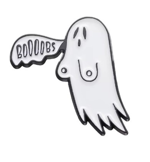 CLOSE-UP 'BOOOOBS' Ghost Enamel Pin HP-37 CLOSE-UP 'BOOOOBS' Ghost Enamel Pin HP-37