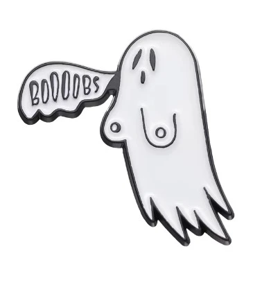CLOSE-UP 'BOOOOBS' Ghost Enamel Pin HP-37