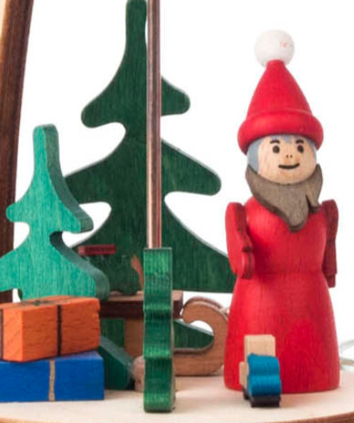 1-Tier Weihnachtsmann (Santa) German Pyramid 085/467