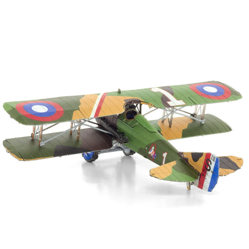 The SPAD S.XIII WWI Aircraft Metal Earth 3D Model Kit ME1024 The SPAD S.XIII WWI Aircraft Metal Earth 3D Model Kit ME1024