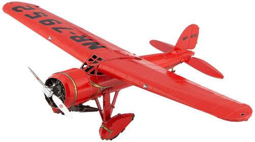 1- Amelia Earhart's 'Little Red Bus' Lockheed Vega 5B Metal Earth Kit ME1025