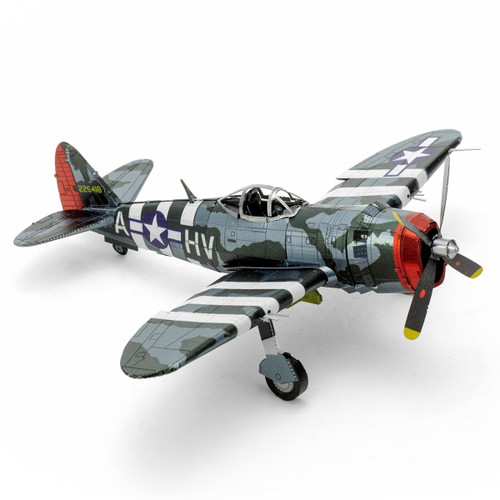 'The Jug' P-47 Thunderbolt WWII Aircraft Metal Earth 3D Model Kit ME1002 'The Jug' P-47 Thunderbolt WWII Aircraft Metal Earth 3D Model Kit ME1002