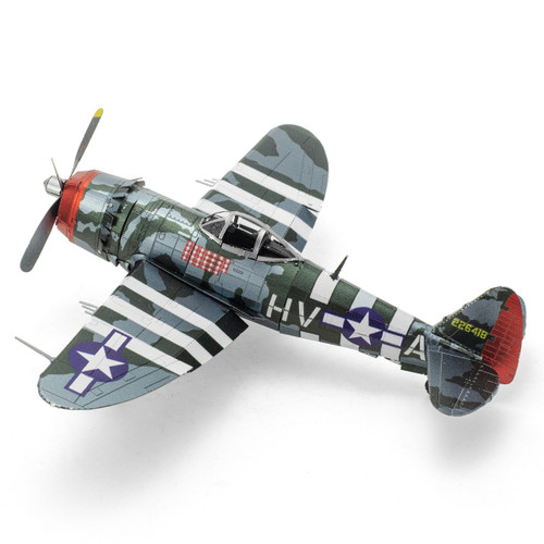 'The Jug' P-47 Thunderbolt WWII Aircraft Metal Earth 3D Model Kit ME1002