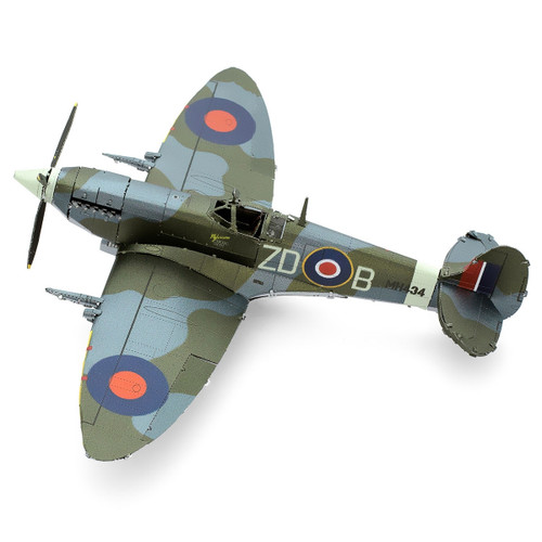Supermarine Spitfire WWII Military Plane Stainless-Steel Metal Model Kit ME1005