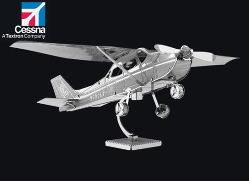 Cessna 172 Airplane Metal Earth 3D Stainless-Steel Model Kit MMS045 Cessna 172 Airplane Metal Earth 3D Stainless-Steel Model Kit MMS045
