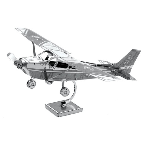 Cessna 172 Airplane Metal Earth 3D Stainless-Steel Model Kit MMS045