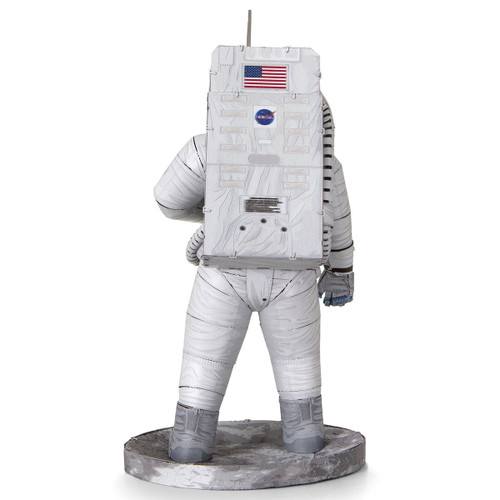 Back view of Apollo 11 Astronaut Premium Series Metal Earth 3D Model Kit PS2016